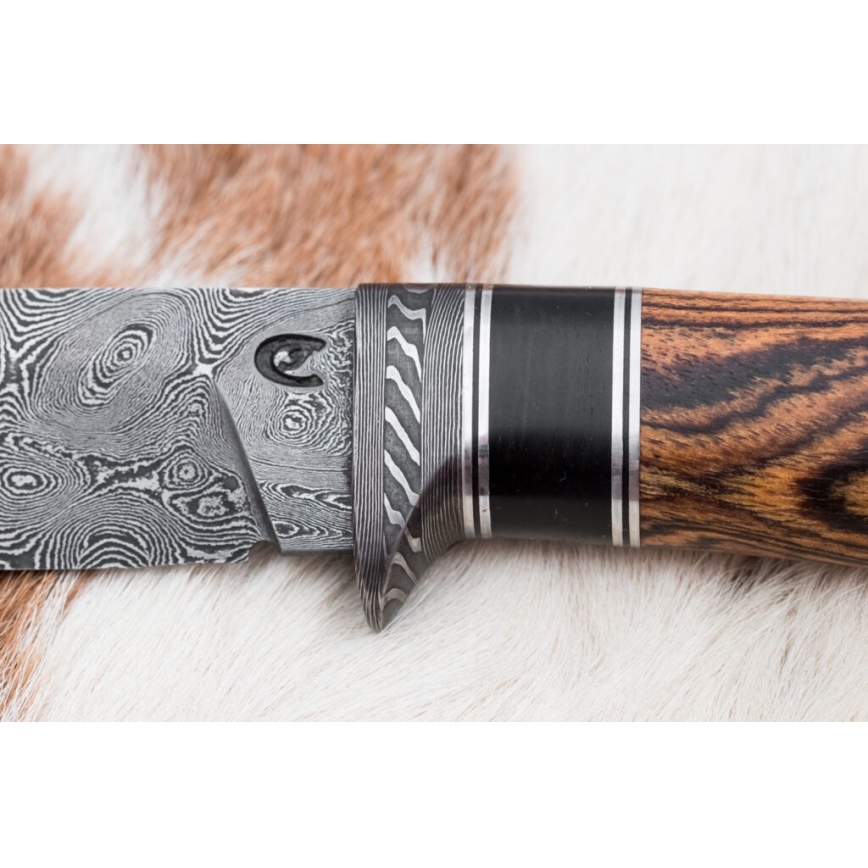 Ekskluzivni damask nož 12 cm bocote/ebanovina