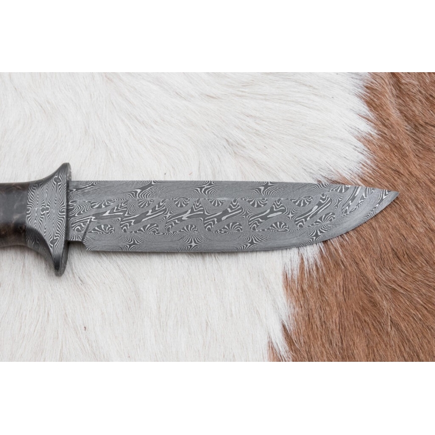 Ekskluzivni damask nož 13,8 cm javor