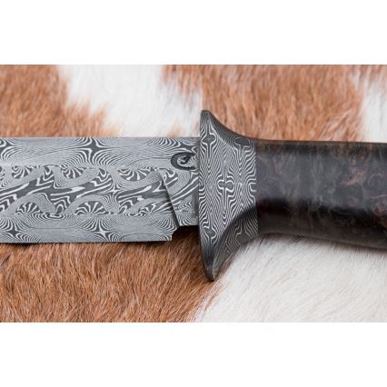 Ekskluzivni damask nož 13,8 cm javor