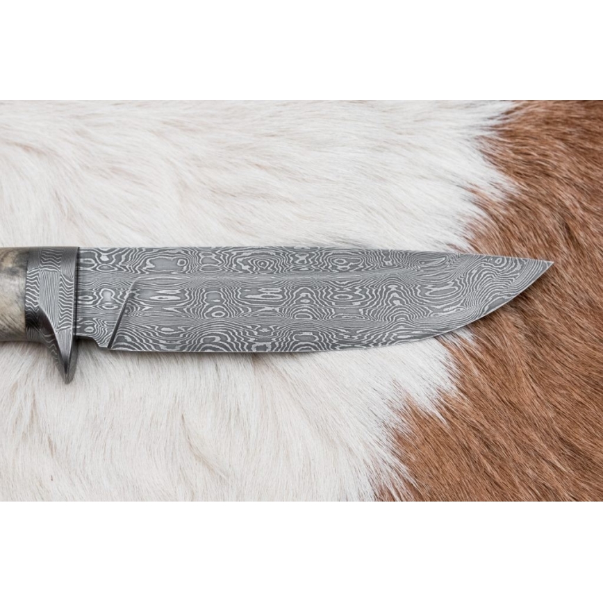 Ekskluzivni damask nož 13 cm kesten