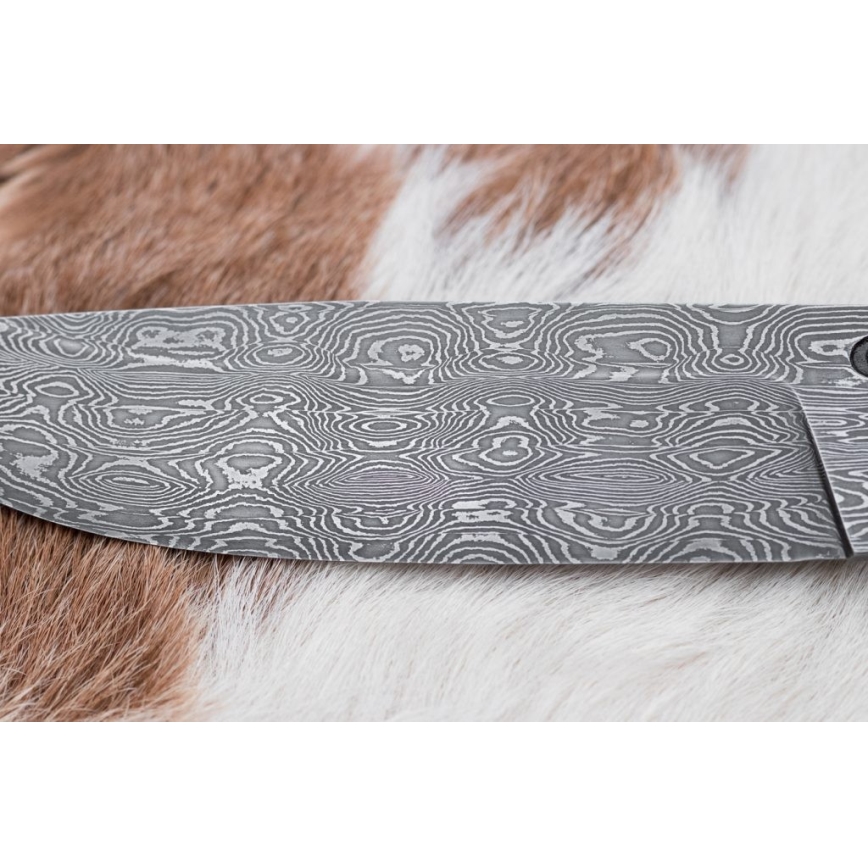 Ekskluzivni damask nož 13 cm kesten