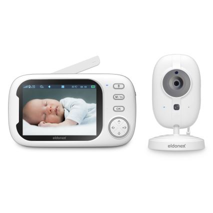 ELDONEX EBM-1010-WH - Monitor za bebe s ekranom 5V/2000 mAh