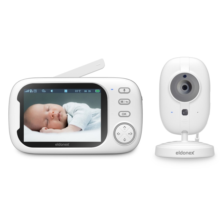 ELDONEX EBM-1010-WH - Monitor za bebe s ekranom 5V/2000 mAh