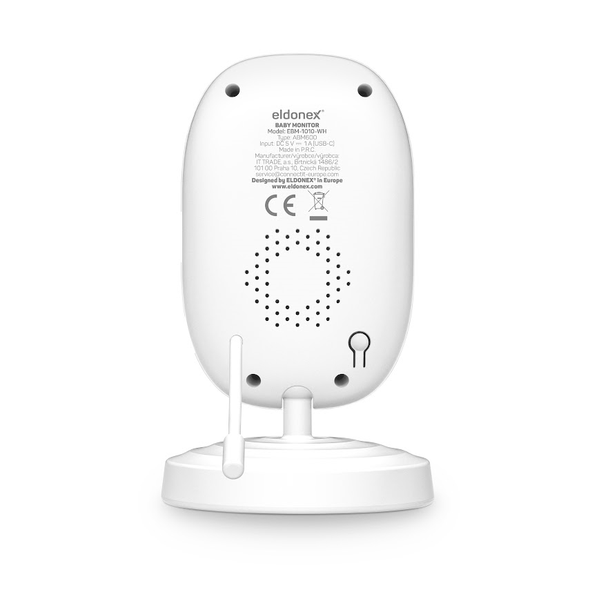 ELDONEX EBM-1010-WH - Monitor za bebe s ekranom 5V/2000 mAh