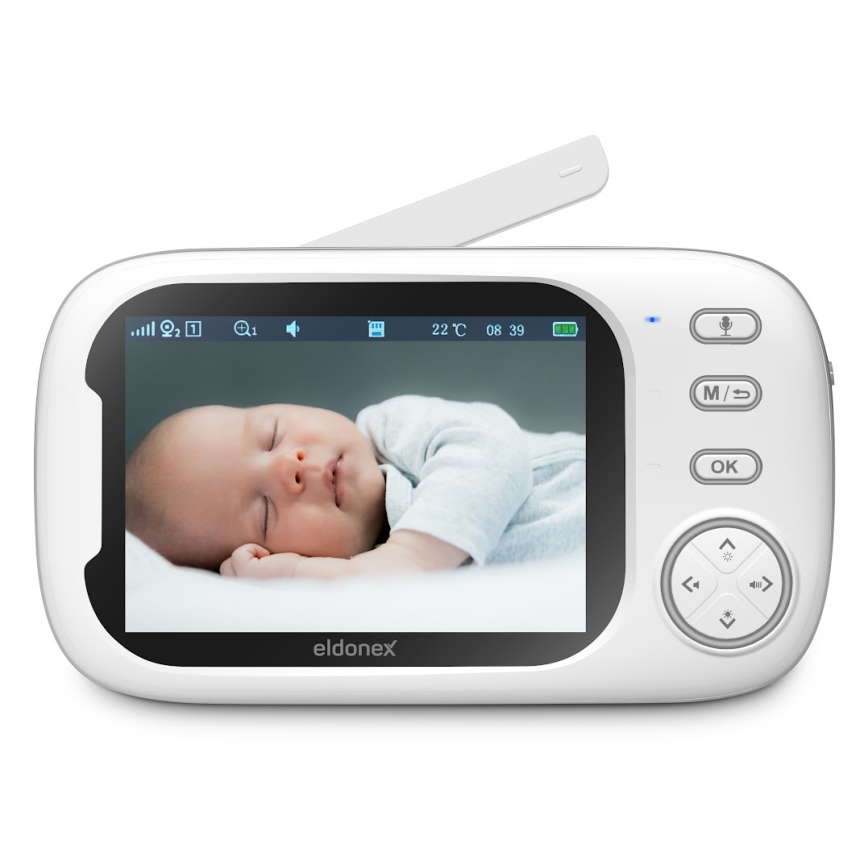 ELDONEX EBM-1010-WH - Monitor za bebe s ekranom 5V/2000 mAh