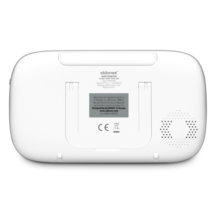 ELDONEX EBM-1010-WH - Monitor za bebe s ekranom 5V/2000 mAh