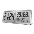 ELDONEX ECL-1110-SL - Digitalni zidni sat TimeCheck 4xAA srebrni