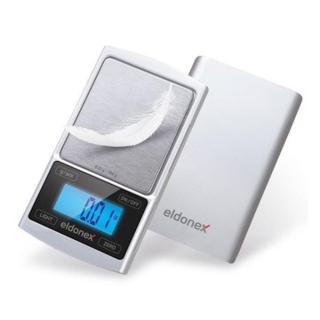 ELDONEX EKS-4040-SL - Precizna vaga 2xCR2032 srebrna