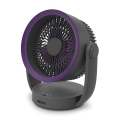ELDONEX ESF-1010-GY - Punjivi stolni ventilator 9W/5V 4000 mAh siva