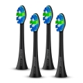ELDONEX ETB-0002-BK - SET od 4 zamjenskih glava SENSITIVE za električnu četkicu SonicPro, crne