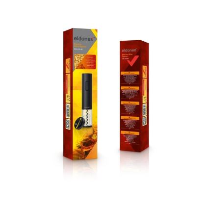 ELDONEX EWO-2100-BK - Električni otvarač za vinske boce 4xAA crna