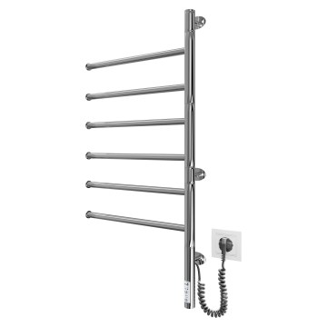 Električna okretna sušilica za ručnike VEER 80W/230V 80x44,5 cm nehrđajući čelik/sjajni krom