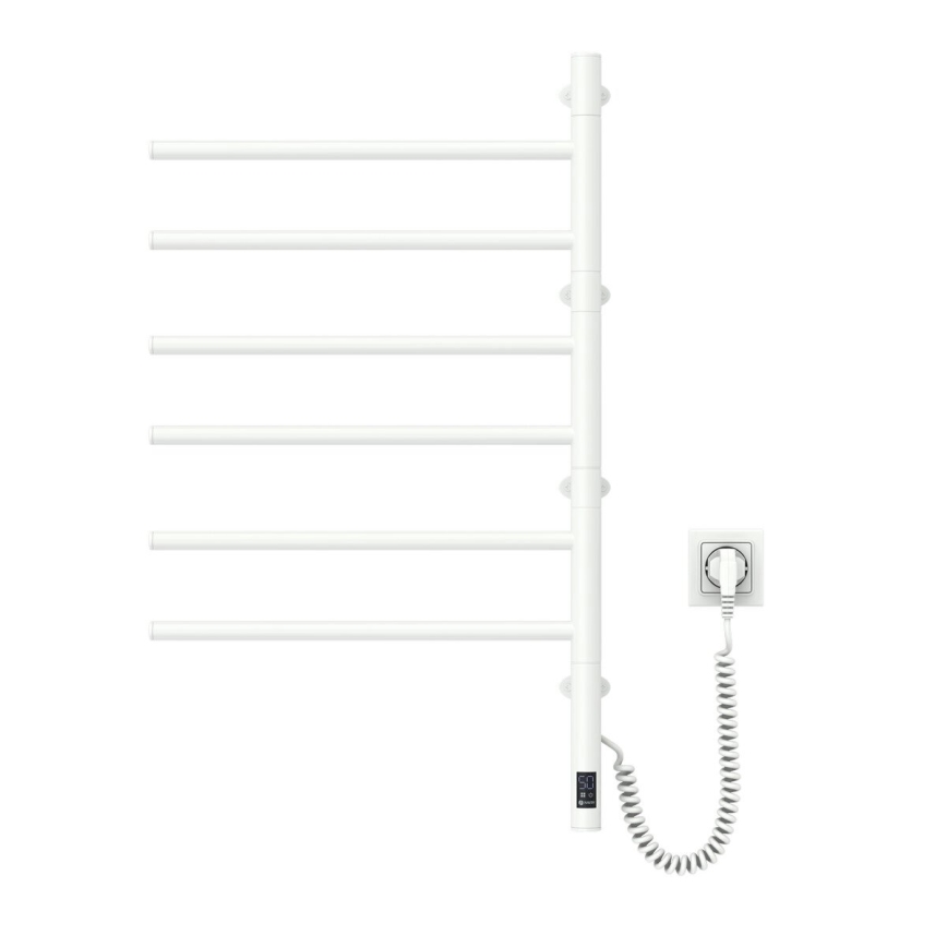 Električna rotirajuća sušilica za ručnike s termostatom ARABESQUE 105W 80x49 cm bijela