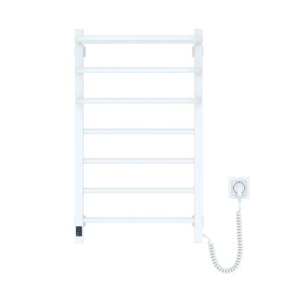 Električna sušilica za ručnike s termostatom FORTIS 155W 80x48 cm, bijela, desna