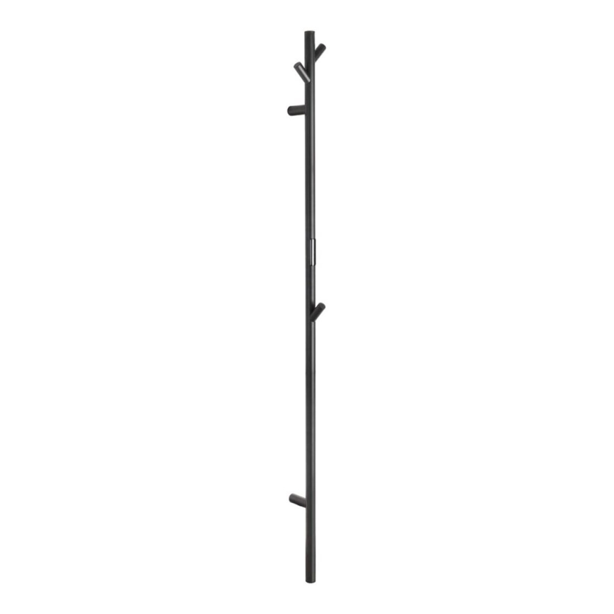 Električni grijač za ručnike 172 cm, crni