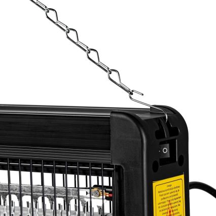 Električna ljepljiva lampa za insekte 2x20W/230V 180 m²