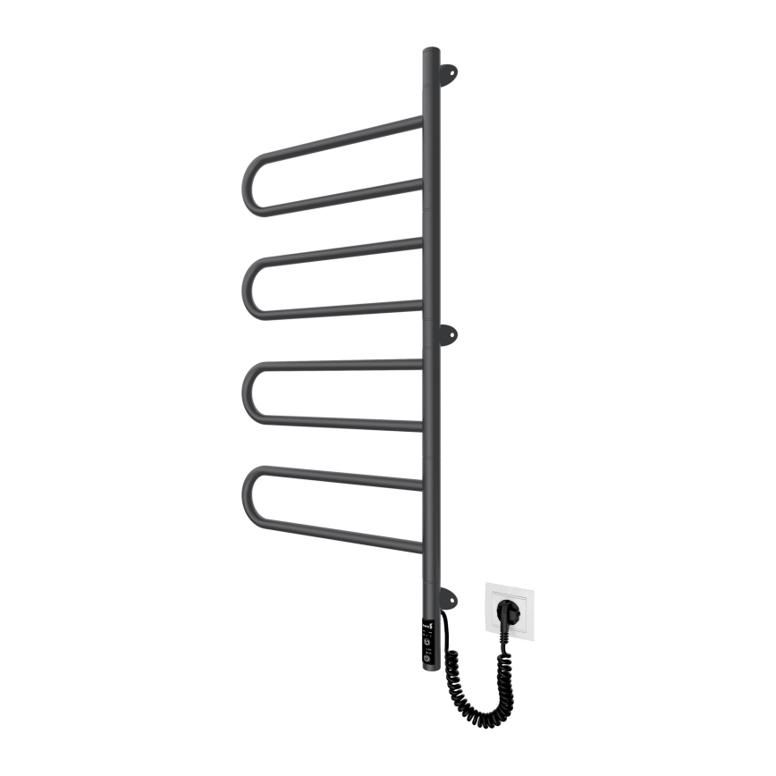 Električni rotirajući sušilo za ručnike TRISTAR 105W/230V 102,5x44,5 cm IP44 inox/crna