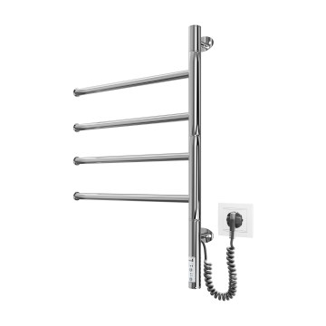 Električni okretni sušač za ručnike VEER 50W/230V 60x44,5 cm nehrđajući čelik/sjajni krom