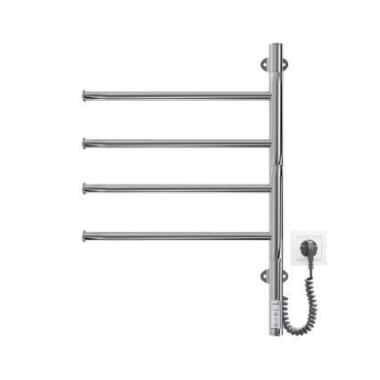 Električni okretni sušač za ručnike VEER 50W/230V 60x44,5 cm nehrđajući čelik/sjajni krom