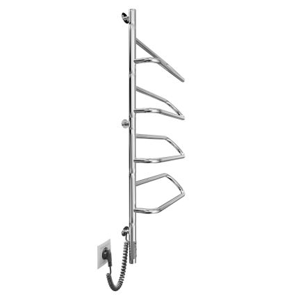 Električno okretno sušilo za ručnike ELECTRA 120W/230V 102,5x47,5 cm, nehrđajući čelik/krom, lijevo
