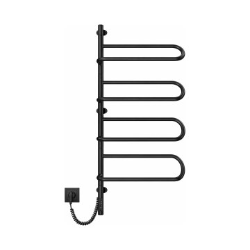 Električni rotirajući sušač za ručnike ELECTRA 120W/230V 102,5x47,5 cm nehrđajući čelik/crna, lijevi