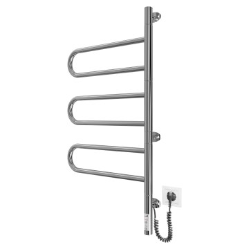 Električni rotirajući sušač za ručnike TRISTAR 80W/230V 80x44,5 cm IP44 nehrđajući čelik/polirani krom