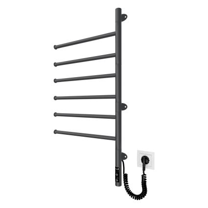 Električni rotirajući sušač za ručnike VEER 80W/230V 82,5x44,5 cm nehrđajući čelik/crna