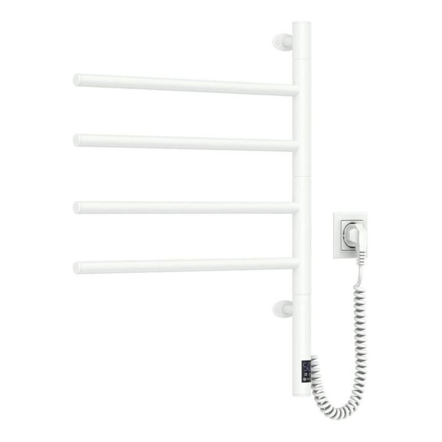 Električni rotirajući sušilo za ručnike s termostatom ARABESQUE 150W/230V 64,6 cm IP44 bijela