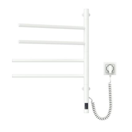 Električni rotirajući sušilo za ručnike s termostatom ARABESQUE 150W/230V 64,6 cm IP44 bijela
