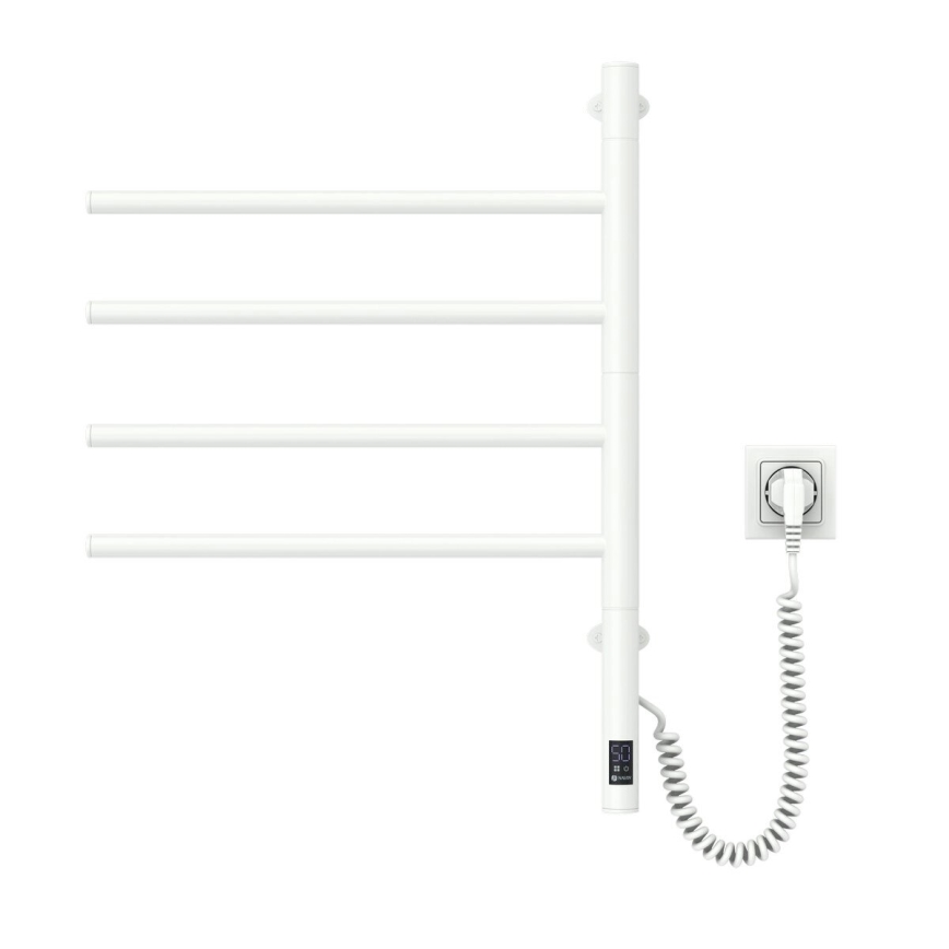 Električni rotirajući sušilo za ručnike s termostatom ARABESQUE 150W/230V 64,6 cm IP44 bijela