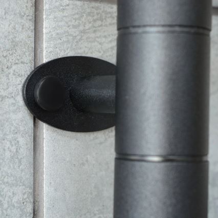 Električni rotirajući sušilo za ručnike s termostatom ARABESQUE 150W/230V 64,6 cm IP44 crna