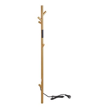Električni šipkasti grijač za ručnike 118 cm 30W zlatni