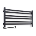 Električni sušač ručnika s termostatom AVANGARD, 181 W, 50x90 cm, crni, lijevi