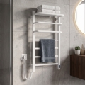 Električni sušač ručnika s termostatom FORTIS 155W 80x48 cm, bijeli, lijevi