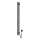 Električni sušač ručnika s termostatom SILOUETTE 106W 150x9 cm crni desni