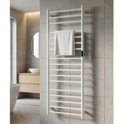 Električni sušač za ručnike 60x168 cm 285W nehrđajući čelik/bijela