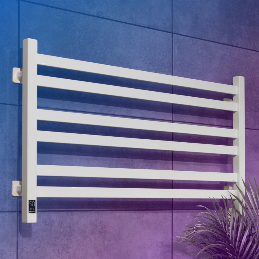 Električni sušač za ručnike s termostatom AVANGARD 181W 50x90 cm bijeli desni