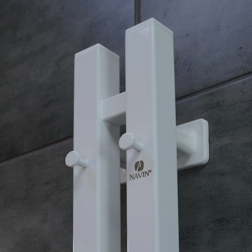 Električni sušač za ručnike s termostatom SILOUETTE 106W 150x9cm bijela desna