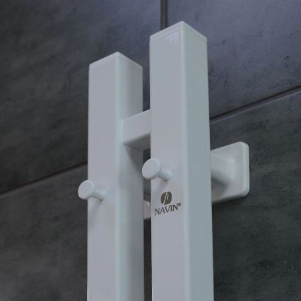 Električni sušač za ručnike s termostatom SILOUETTE 106W 150x9cm bijeli desni