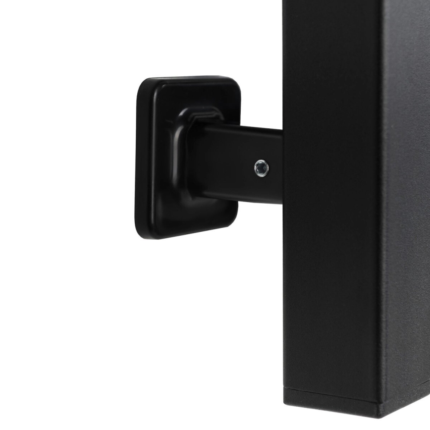 Električni sušač za ručnike s termostatom SILOUETTE 70 W 120 x 9 cm, crna, desna