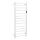 Električni sušilac za ručnike 45x132 cm 180W nehrđajući čelik/bijela