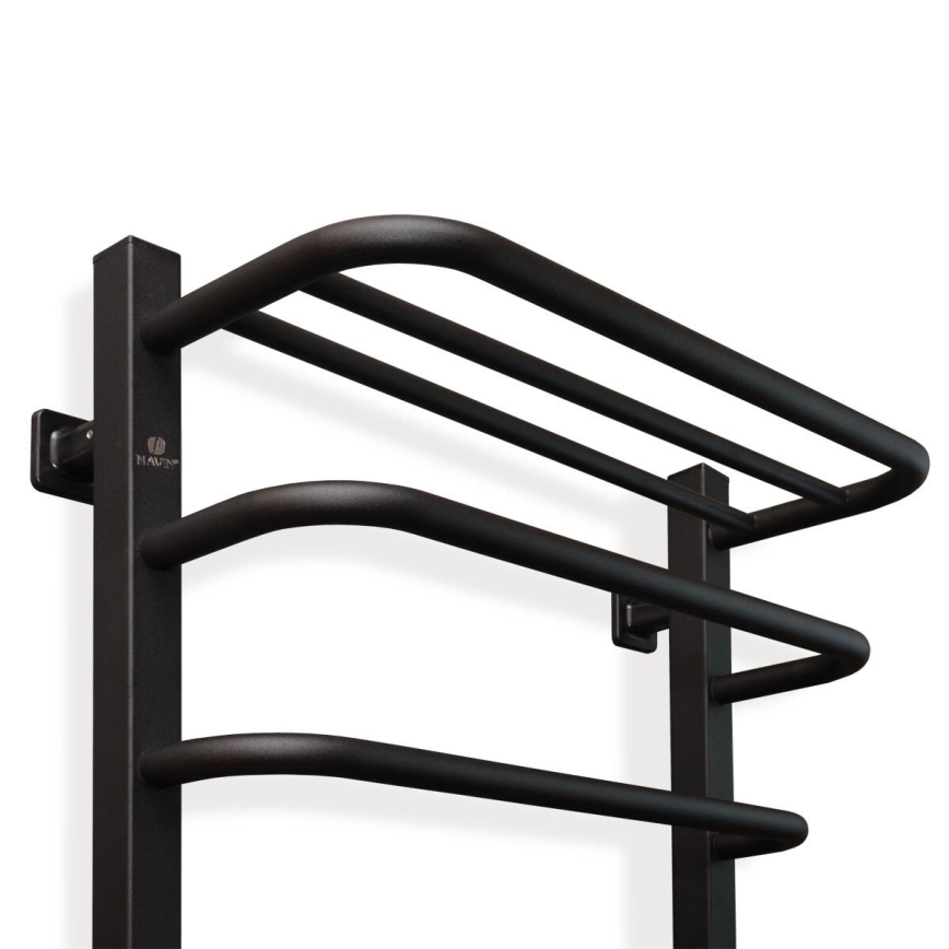 Električni sušilo za ručnike s termostatom FORTIS 155W 80x48 cm  crna desna