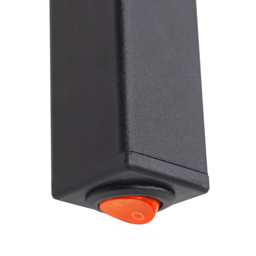 Električni sušilo za ručnike SILOUETTE 187W/230V 101,1 cm IP44 crna desna kutna