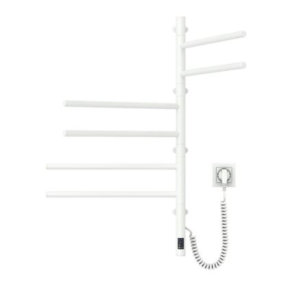 Električno okretno sušilo za ručnike s termostatom ARABESQUE 196W/230V 81,8 cm IP44 bijela