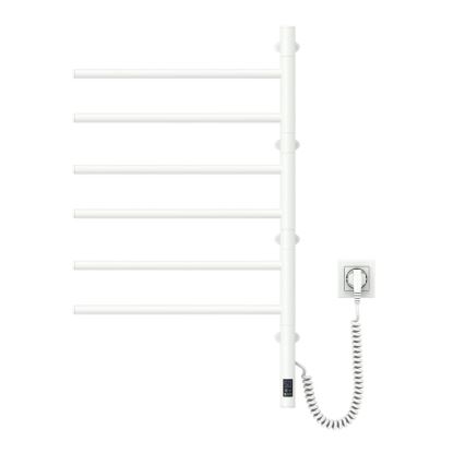 Električno okretno sušilo za ručnike s termostatom ARABESQUE 196W/230V 81,8 cm IP44 bijela