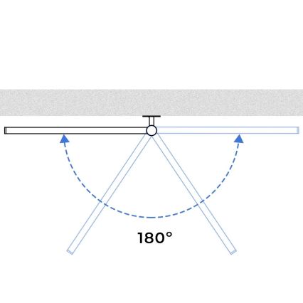 Električno okretno sušilo za ručnike s termostatom ARABESQUE 196W/230V 81,8 cm IP44 crna