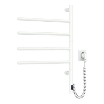 Električno okretno sušilo za ručnike s termostatom ARABESQUE 150W/230V 64,6 cm IP44 bijela