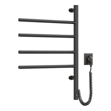 Električno okretno sušilo za ručnike s termostatom ARABESQUE 150W/230V 64,6 cm IP44 crna
