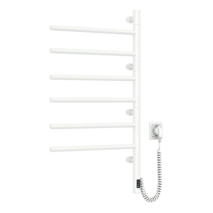 Električno okretno sušilo za ručnike s termostatom ARABESQUE 196W/230V 81,8 cm IP44 bijela
