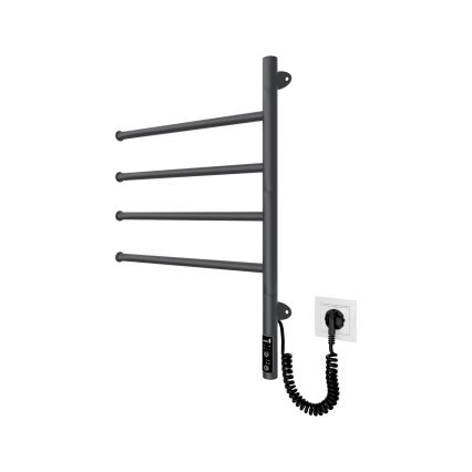 Električni rotirajući sušilo za ručnike VEER 50W/230V 62,5x44,5 cm nehrđajući čelik/crna